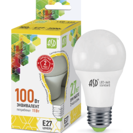 Лампа светодиодная LED-A60-standard 11Вт Е27 ASD