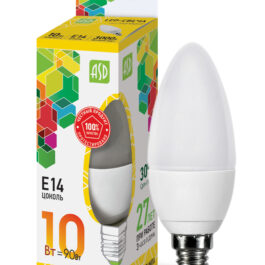 Лампа светодиодная LED-свеча-standard 10Вт Е14