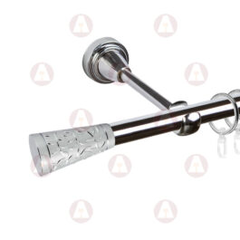 Карниз 1-рядный «Севилья» D16 Гладкая Хром