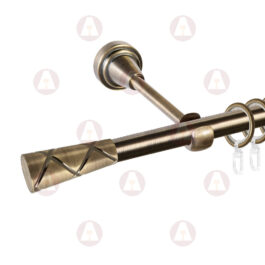 Карниз 1-рядный «Трапеция» D16 Гладкая Антик