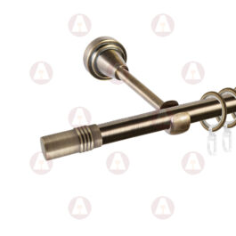 Карниз 1-рядный «Цилиндр» D16 Гладкая Антик