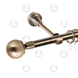 Карниз 1-рядный «Шар простой» D16 Гладкая Антик