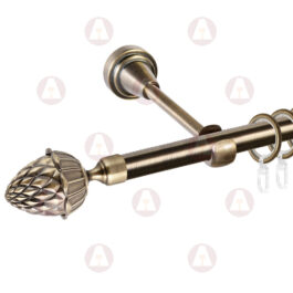 Карниз 1-рядный «Шишка» D16 Гладкая Антик