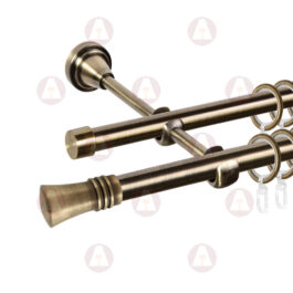 Карниз 2-рядный «Арига» D16 Гладкая Антик