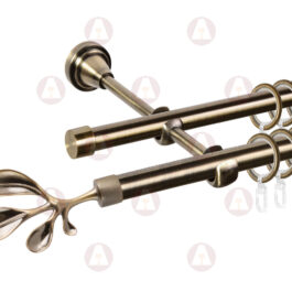 Карниз 2-рядный «Баваро» D16 Гладкая Антик