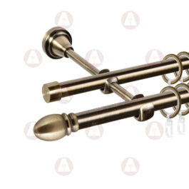 Карниз 2-рядный «Белуно» D16 Гладкая Антик