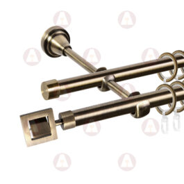 Карниз 2-рядный «Венето» D16 Гладкая Антик