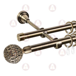 Карниз 2-рядный «Гуидо» D16 Гладкая Антик