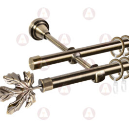 Карниз 2-рядный «Клён» D16 Гладкая Антик