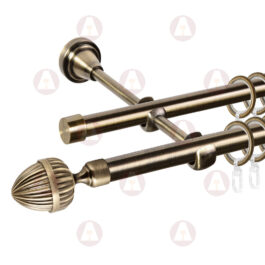 Карниз 2-рядный «Милано» D16 Гладкая Антик