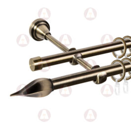 Карниз 2-рядный «Твист» D16 Гладкая Антик