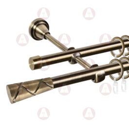 Карниз 2-рядный «Трапеция» D16 Гладкая Антик