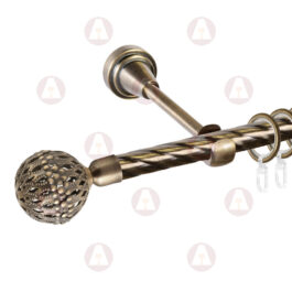 Карниз 1-рядный «Гуидо» D16 Крученая Антик