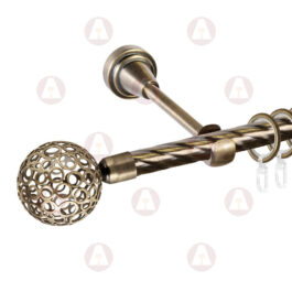 Карниз 1-рядный «Метеор» D16 Крученая Антик