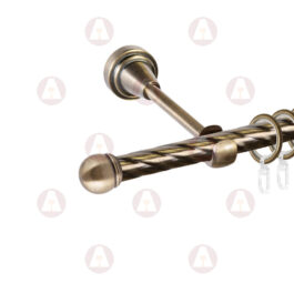 Карниз 1-рядный «Сфера» D16 Крученая Антик