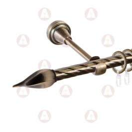 Карниз 1-рядный «Твист» D16 Крученая Антик