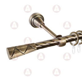 Карниз 1-рядный «Трапеция» D16 Крученая Антик