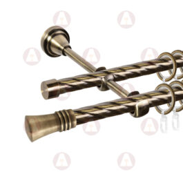 Карниз 2-рядный «Арига» D16 Кр / Кр Антик