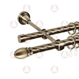 Карниз 2-рядный «Белуно» D16 Кр / Кр Антик