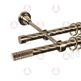 Карниз 2-рядный «Крис» D16 Кр / Кр Антик