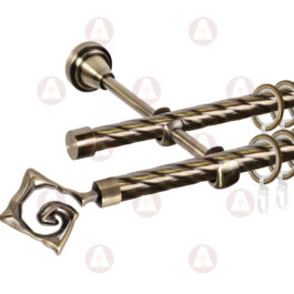 Карниз 2-рядный «Лабиринт» D16 Кр / Кр Антик