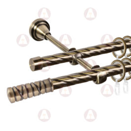 Карниз 2-рядный «Торино» D16 Кр / Кр Антик