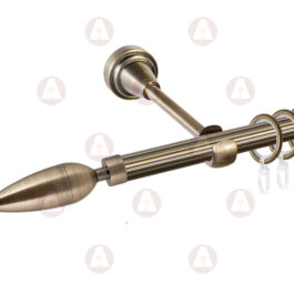 Карниз 1-рядный «Бутон» D16 Рифленая Антик / Антик