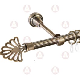 Карниз 1-рядный «Веер» D16 Рифленая Антик