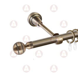 Карниз 1-рядный «Денвер» D16 Рифленая Антик