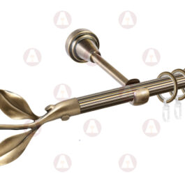 Карниз 1-рядный «Лист вишни» D16 Рифленая Антик