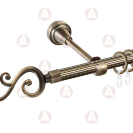 Карниз 1-рядный «Лоза» D16 Рифленая Антик