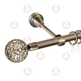 Карниз 1-рядный «Метеор» D16 Рифленая Антик