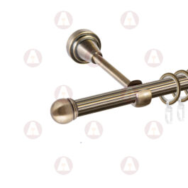 Карниз 1-рядный «Сфера» D16 Рифленая Антик