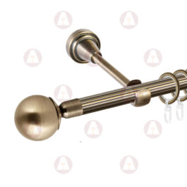 Карниз 1-рядный «Шар простой» D16 Рифленая Антик