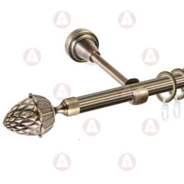 Карниз 1-рядный «Шишка» D16 Рифленая Антик