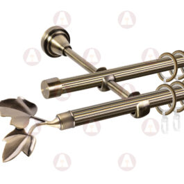 Карниз 2-рядный «Лист ветка» D16 Риф / Риф Антик