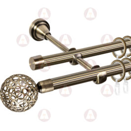 Карниз 2-рядный «Метеор» D16 Риф / Риф Антик