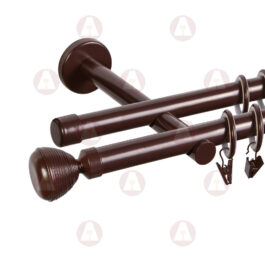 Карниз 2-рядный «Драйв» D19 Гладкая Шоколад