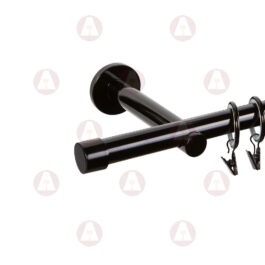 Карниз 1-рядный «Заглушка» D19 Гладкая Чёрный