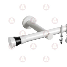 Карниз 1-рядный «Конус» D19 Гладкая Белый