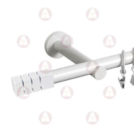 Карниз 1-рядный «Нордик» D19 Гладкая Белый