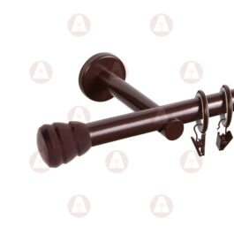 Карниз 1-рядный «Шарм» D19 Гладкая Шоколад