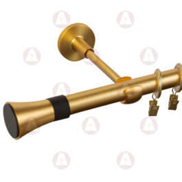 Карниз 1-рядный «Тоскана» D19 Гладкая Матовое Золото