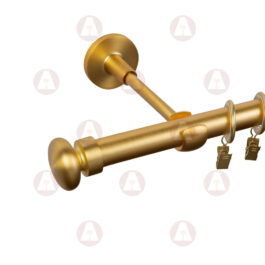 Карниз 1-рядный «Шар Плоский» D19 Гладкая Матовое Золото