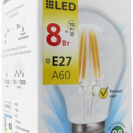 Светодиодная (LED) Лампа Smartbuy A60 Filament E27 8Вт