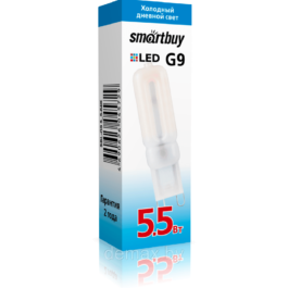 Светодиодная (LED) лампа для встраиваемых светильников Smartbuy G9 5,5Вт