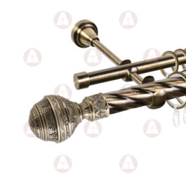 Карниз 2-рядный «Ампир» D25 Кр / Гл Антик