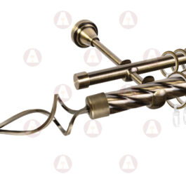 Карниз 2-рядный «Волна» D25 Кр / Гл Антик