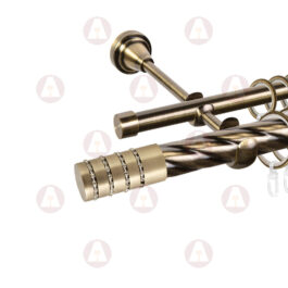 Карниз 2-рядный «Зевс» D25 Кр / Гл Антик