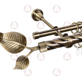 Карниз 2-рядный «Лист большой» D25 Кр / Гл Антик